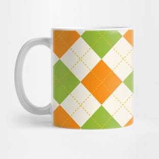 Vintage Argyle Pattern Mug